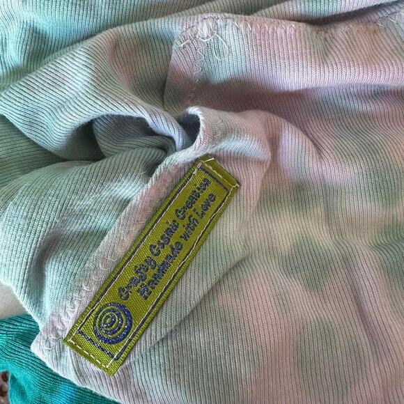 Womens Dress Size Small Tie Dye Hoodie Long Sleeve Hippie Boho Coastal Beachy - Picture 8 of 8